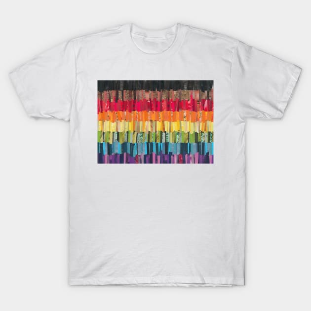 Philadelphia Gay Pride Flag Collage T-Shirt by cajunhusker